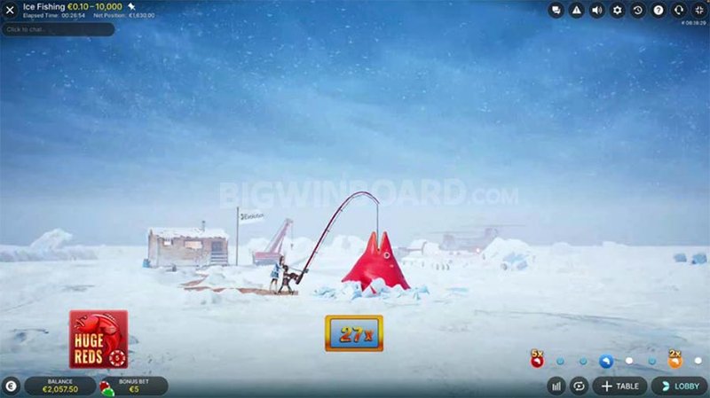 Explore ice fishing live casino
